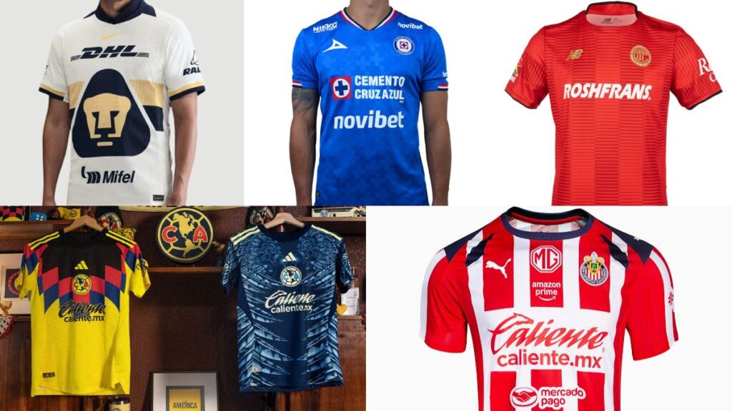 Las playeras para el Apertura 2025 de la Liga MX