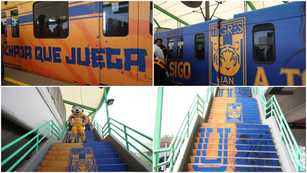 Los Tigres ya tienen su propia parada en el Metro de Monterrey. | Cortesía