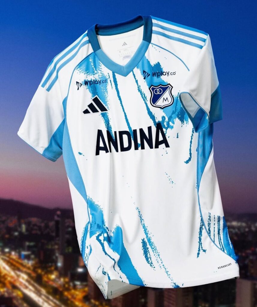 La nueva camiseta de Millonarios. - @MillosFCoficial.