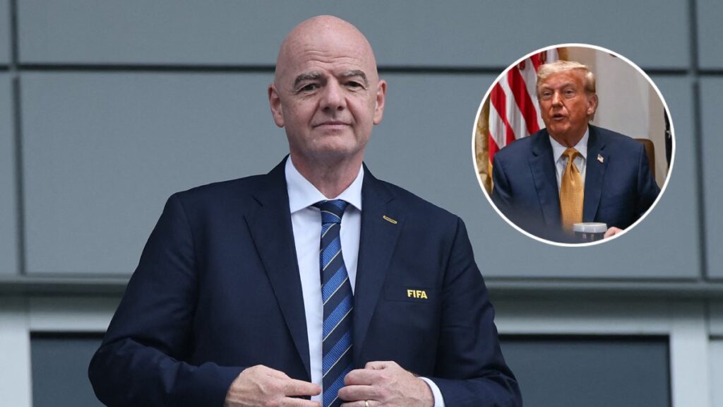 Gianni Infantino y Donald Trump