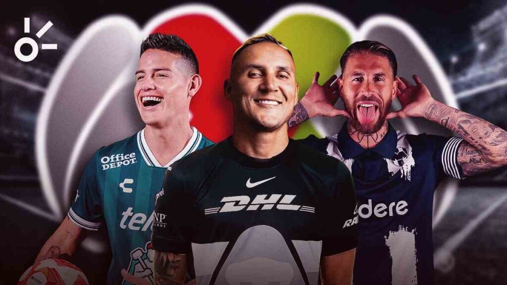James, Ramos y Keylor, figuras que eligen jugar en la Liga MX