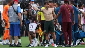 Jhon Arias, devastado tras la eliminación de Fluminense del Mundial de Clubes