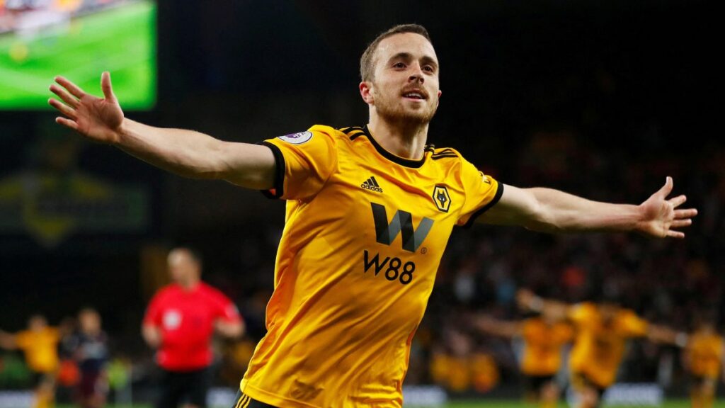 Diogo Jota con el Wolverhampton