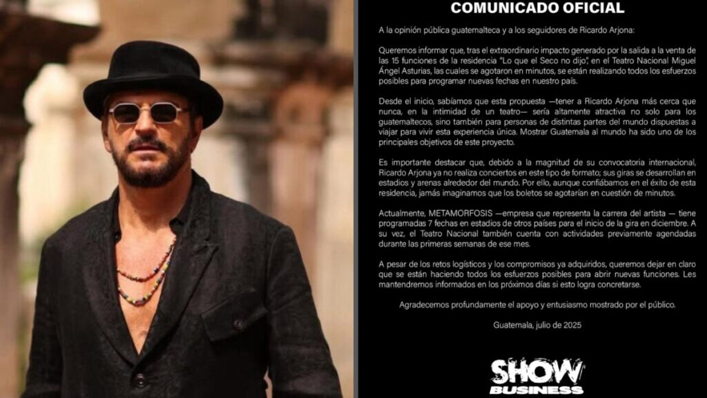 No se añadirán más shows. (SHOWBUSINESSGT IG)