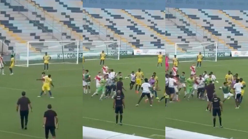 La secuencia de la batalla campal. ( capturas manfredooficial X)