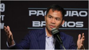 ¡Manny Pacquiao presume transformación durante la ceremonia de pesaje, en su regreso al boxeo!