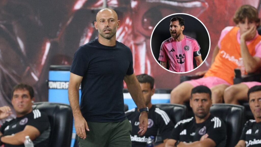 Javier Mascherano durante un partido del Inter Miami