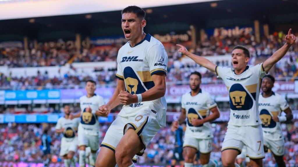 Memote Martínez, en festejo de gol