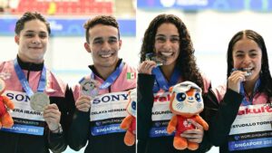 México suma dos nuevas medallas en el Mundial de Deportes Acuáticos Singapur 2025