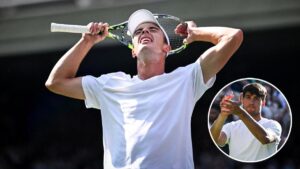Oliver Tarvet, el tenista universitario que hizo historia en Wimbledon a pesar de su derrota ante Carlos Alcaraz