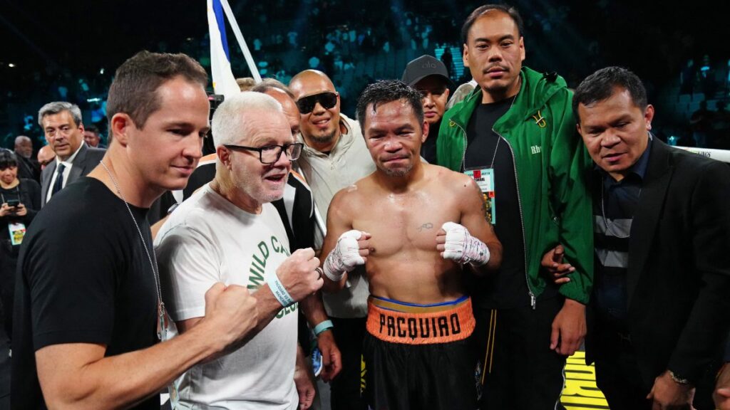 Manny Pacquiao tras su pelea con Mario Barrios