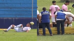 Dura baja para Comunicaciones: Wilson Pineda sufrió una impactante fractura
