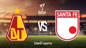 Deportes Tolima vs Santa Fe, en vivo la Liga BetPlay 2025-II: Resultado y goles de la fecha 2, al momento