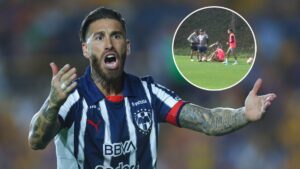 ¡Susto en Monterrey! Sergio Ramos se resiente en entrenamiento a días de debutar en Apertura 2025