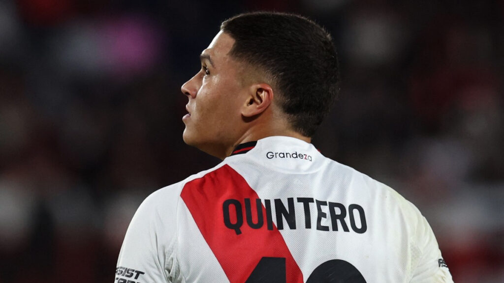 Juan Fernando Quintero, en su regreso a River Plate. - AFP.
