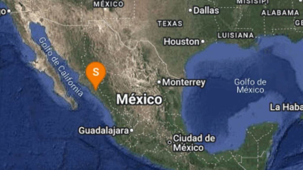 Sismo de 4.6 se registra en Culiacán, Sinaloa la noche del 23 de julio. | Foto X: @SismologicoMX