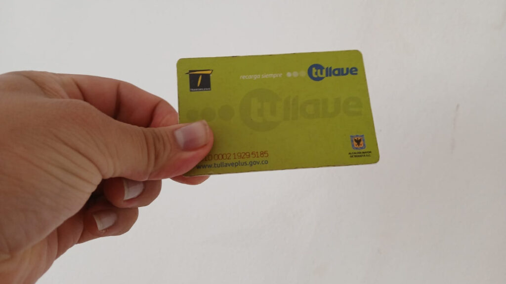 Tarjeta de TransMilenio, TuLlave. - Claro Sports.
