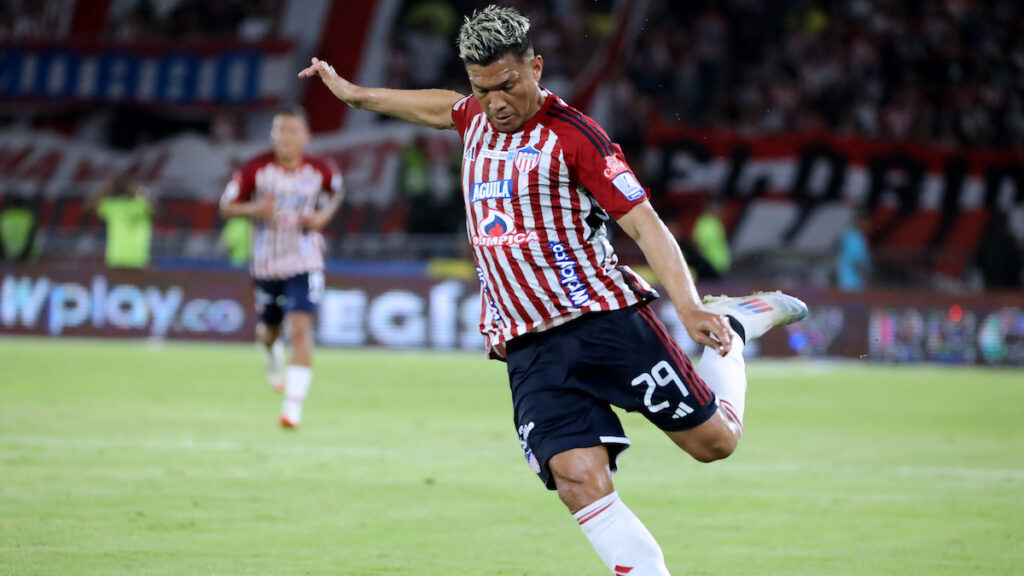 Teófilo Gutiérrez, en un partido de Junior. - Vizzor Image.