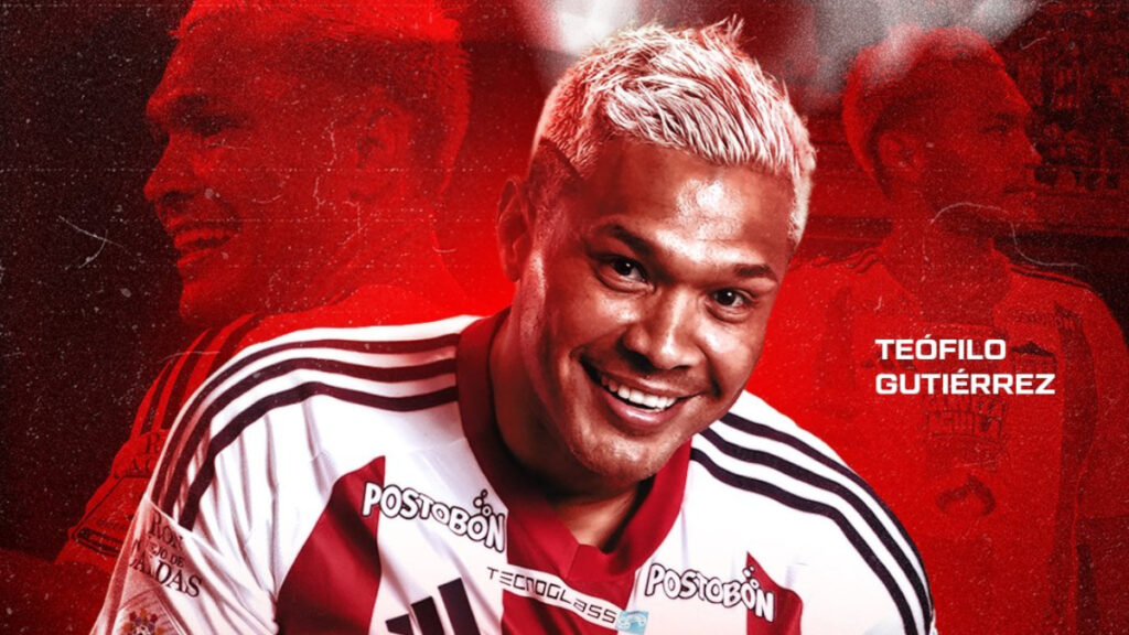 Teófilo Gutiérrez, jugador de Junior. - @JuniorClubSA.