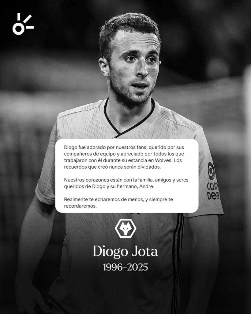 Wolverhampton mensaje a Diogo Jota