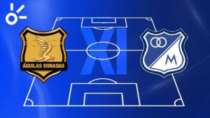 Posibles alineaciones de Águilas Doradas vs Millonarios por la Liga BetPlay 2025-II