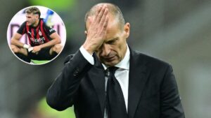 Allegri cuestiona el estado físico de Santiago Gimenez tras la derrota del Milan ante Cremonese