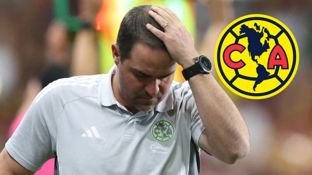 André Jardine durante un partido del América en la Leagues Cup