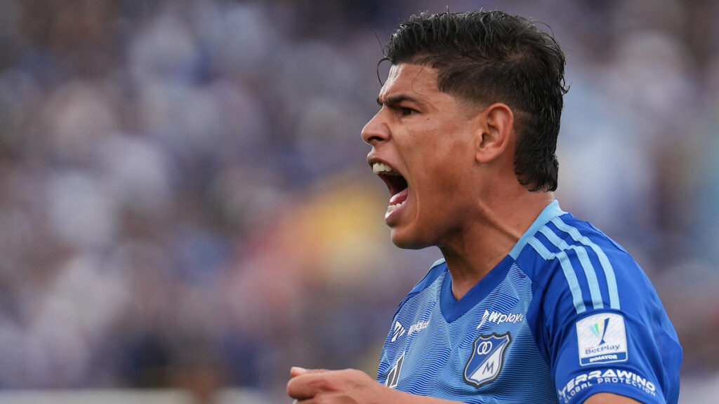 Jorge Arias, en un partido de Millonarios. - Vizzor Image.