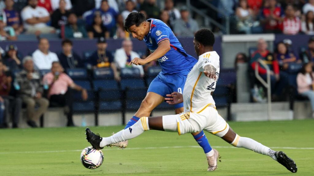 Cruz Azul durante partido ante LA Galaxy