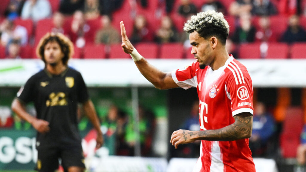 Luis Díaz celebra con el Bayern. - Angelika Warmuth, Reuters.