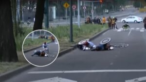 Caída múltiple en la categoría de silla de ruedas durante el Maratón de la CDMX Telcel 2025