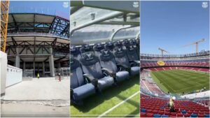 Barcelona detalla la evolución de las obras del Camp Nou