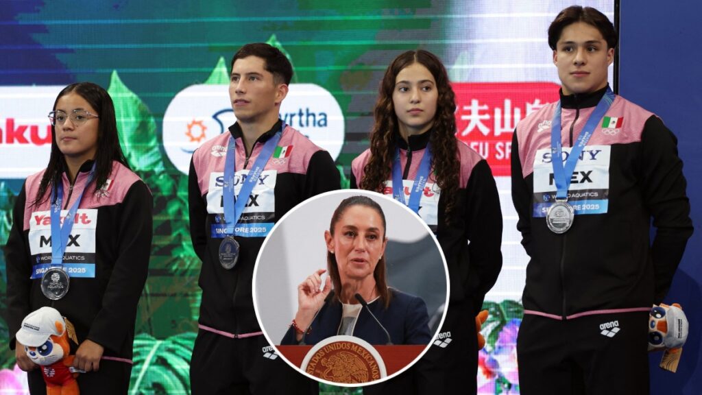 Sheinbaum recibe a los clavadistas mexicanos | Reuters