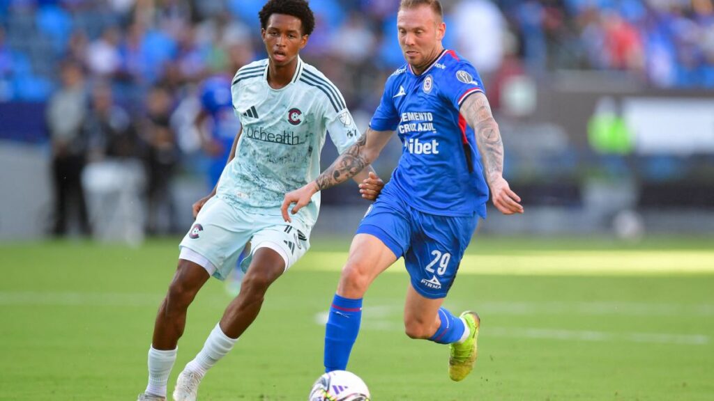 Rotondi durante el encuentro ante Colorado