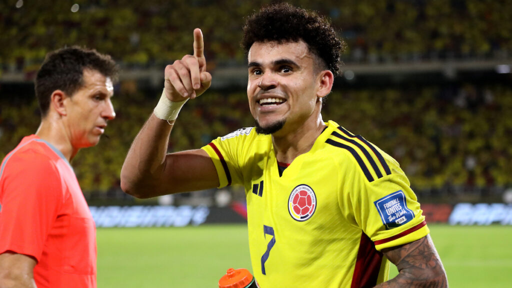 Luis Díaz, en un partido de la Selección Colombia. - Vizzor Image.
