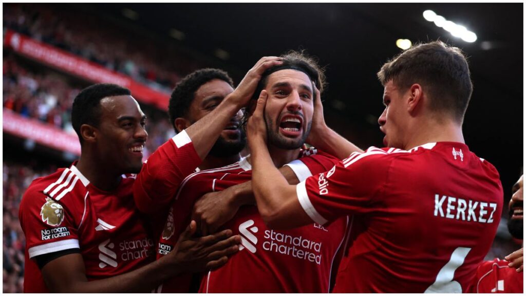 Dominik Szoboszlai hace golazo con el Liverpool | Reuters