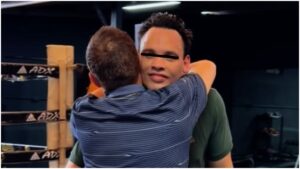 ¡Emotivo reencuentro! Julio César Chávez Jr abraza a su papá tras sus problemas legales