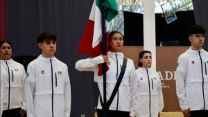 La delegación mexicana es abanderada para su participación en los Juegos Panamericanos Junior 2025
