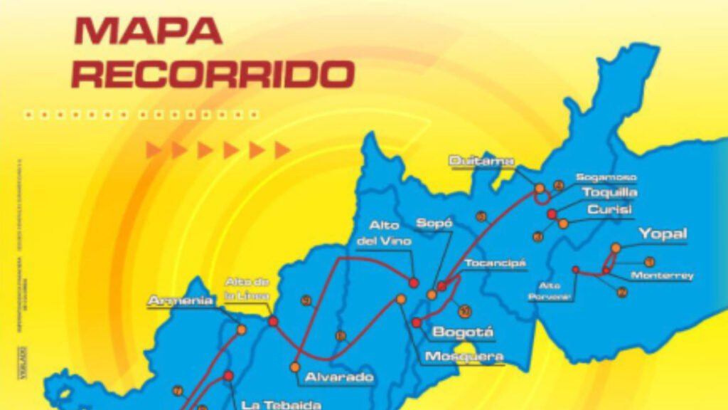 Recorrido etapa 3 Vuelta A Colombia