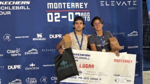 Georrghette Ochoa y David Barajas se coronan en el Pickleball Tour de Monterrey 