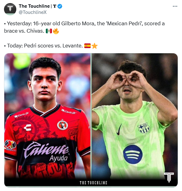 Gilberto Mora ya tiene nuevo apodo, el cual, es gracias a su estilo de juego, comparado con uno de los cracks mundiales