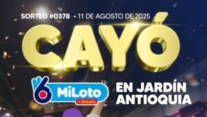 MiLoto vuelve millonario a otro colombiano: cae el premio en Jardín, Antioquia