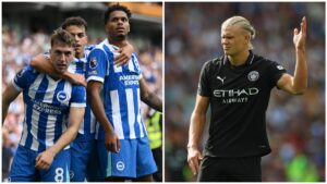 El Brighton sorprende al Manchester City y amarga los 100 partidos de Haaland