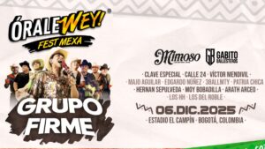 Grupo Firme y El Mimoso encabezan el Órale Wey: Fest Mexa, festival de música mexicana en Colombia