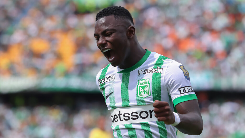 Marino Hinestroza, en un partido de Atlético Nacional. - Vizzor Image.