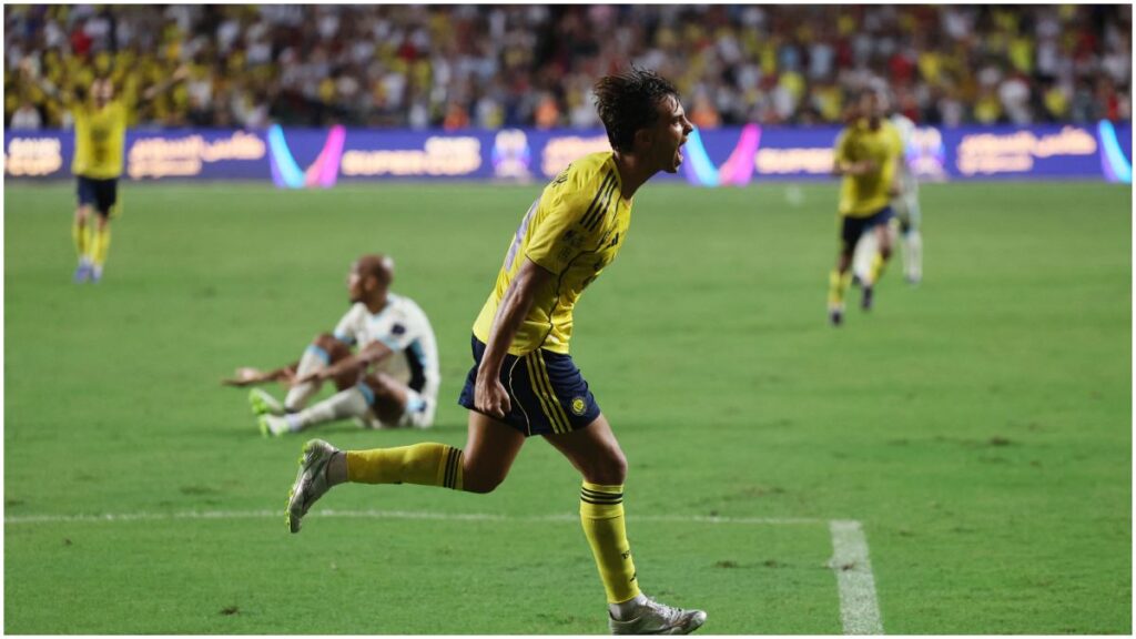 Joao Félix celebra gol con el Al Nassr | Reuters