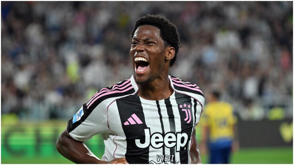 Jonathan David celebra un gol con la Juventus | Reuters