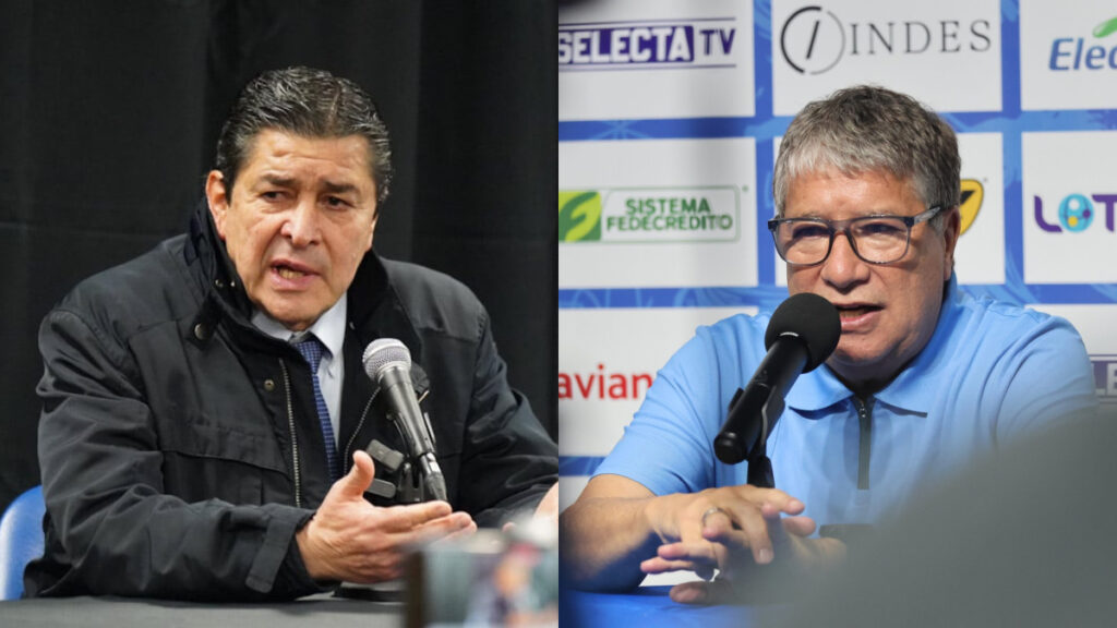 Tena (Fedefut) y Gómez (La Selecta Oficial)