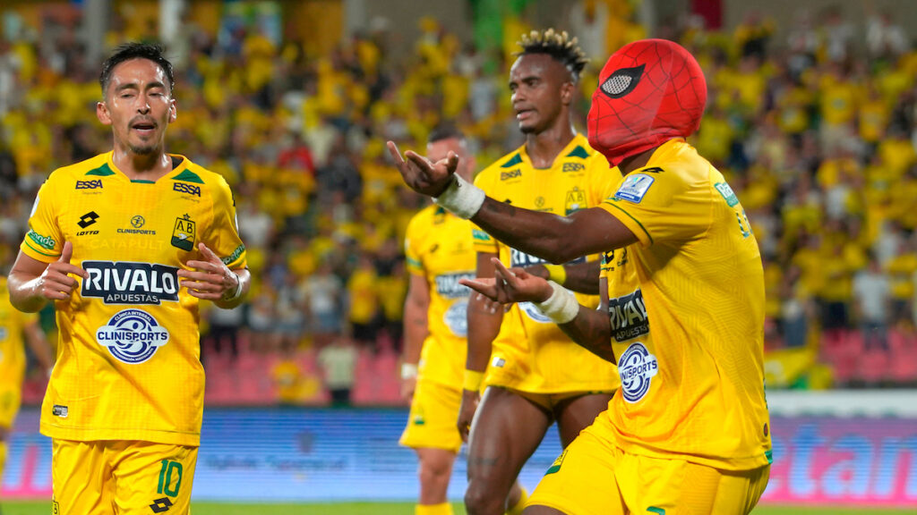 Kevin Londoño celebra un gol. - Vizzor Image.