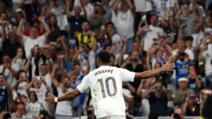 Real Madrid supera al Osasuna por la mínima en el debut liguero de Xabi Alonso